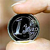 A one euro coin