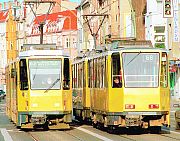 Two trams in Berlin
