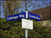 A street sign in Dresden