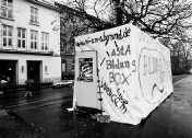 A protest against the lack of student accommodation